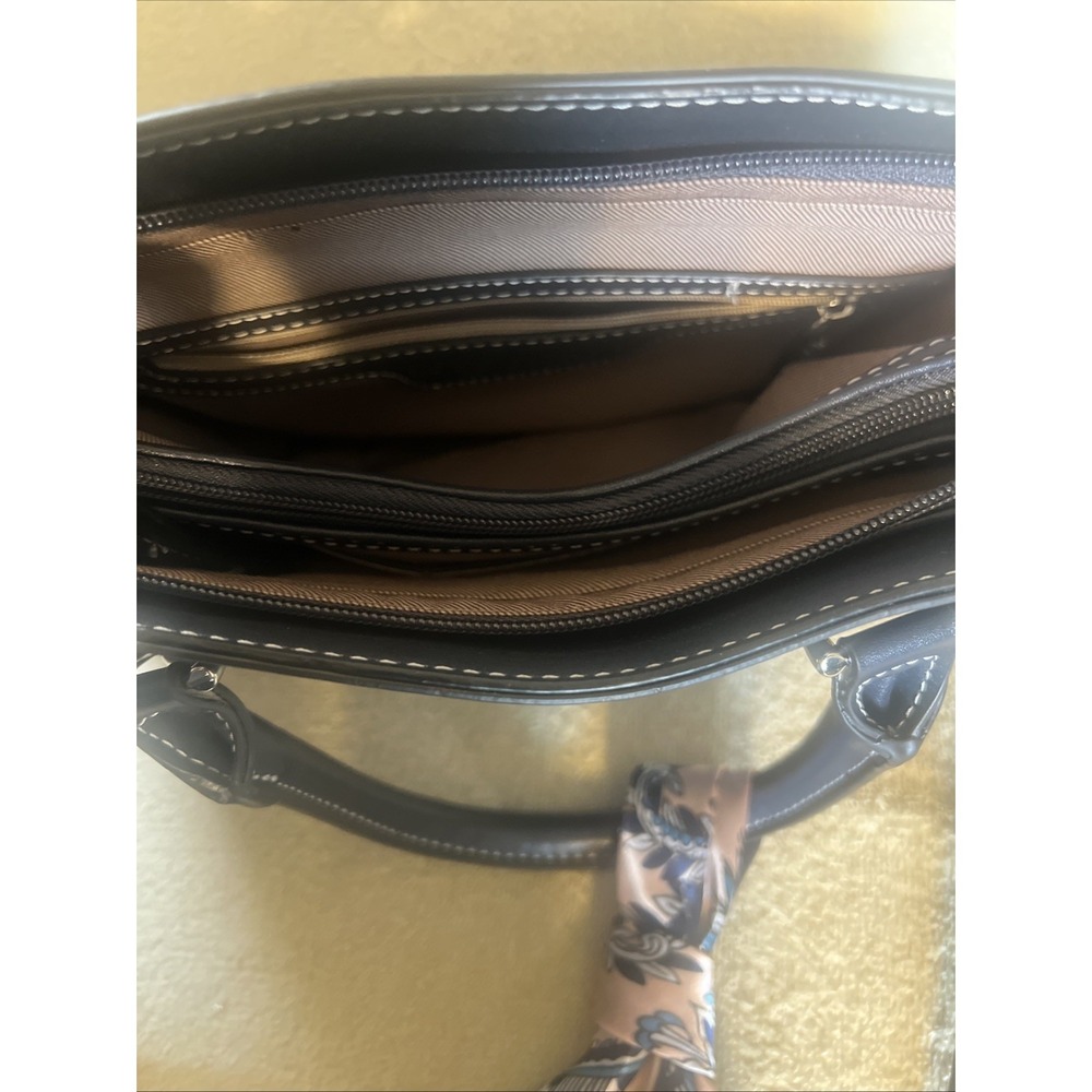London Fog Corssbody Bag Navy Blue Crossbody Double Handle Office Cocktail party - Picture 2 of 3